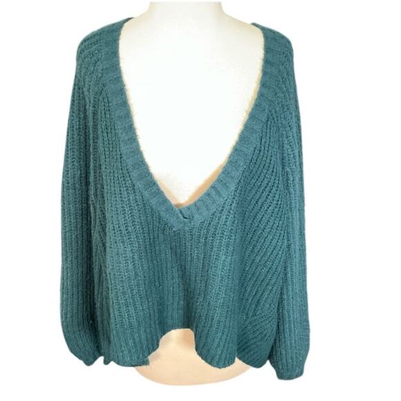 Savage X Fenty Fuzz Knit V-Neck Sweater Longer Back Body 2x Fuzzy High Quality - Picture 11 of 11